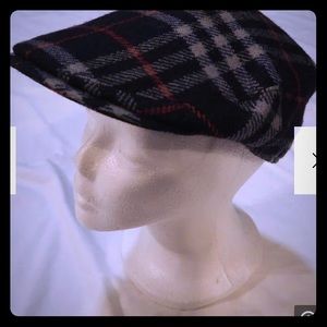 Rare Vintage Burberry newsboy cap size L